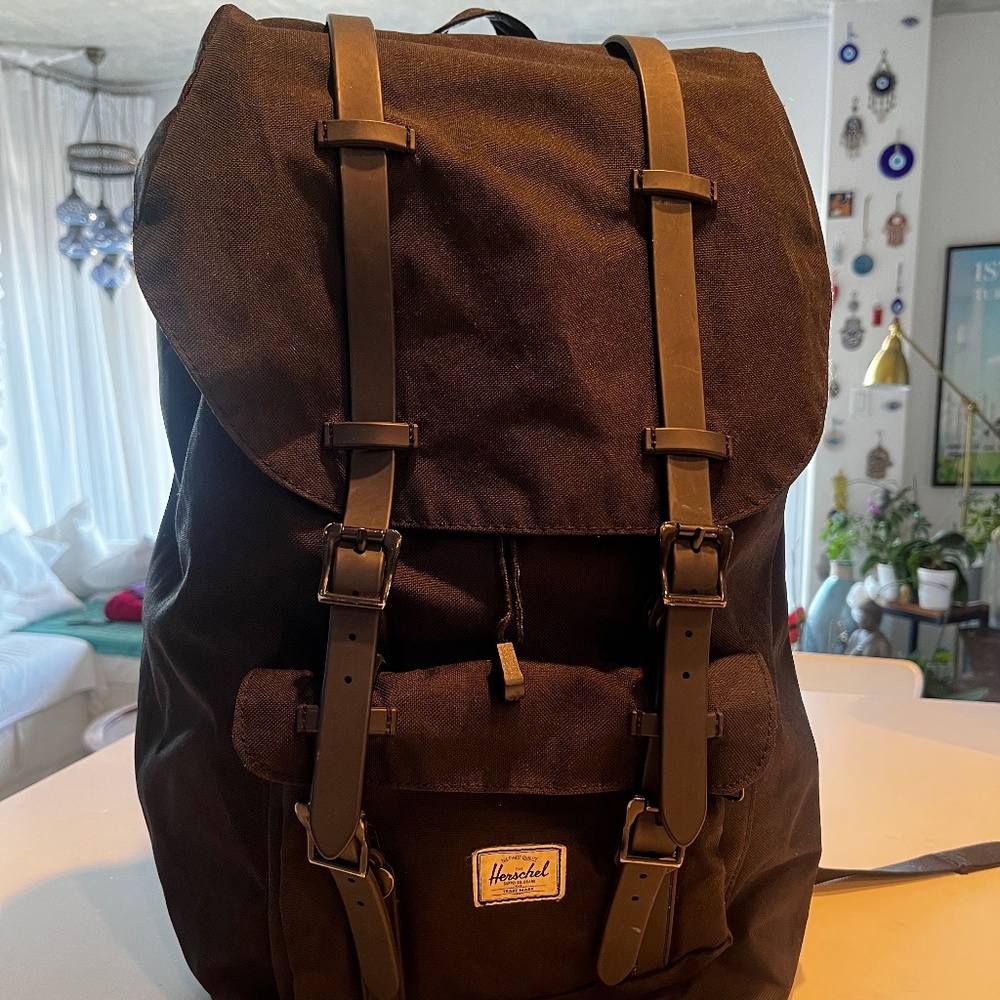 Authentic Herschel Little America Backpack Black